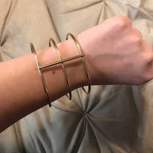 BLACK FRIDAY SALE Geometric Gold Cuff Bracelet